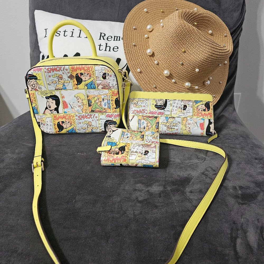 NWT Kate Spade Archie Comic Purse Set